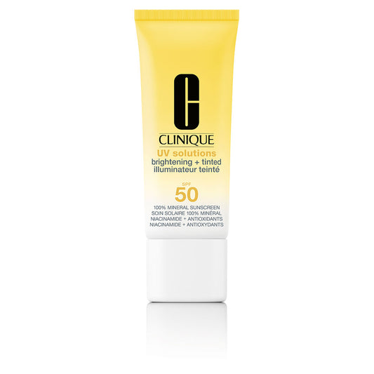 Clinique Protetor solar com cor e efeito iluminador UV SOLUTIONS FPS 50 #Tom Médio Escuro 40 ml