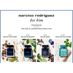 Narciso Rodriguez Bleu noir for him case 3 peças