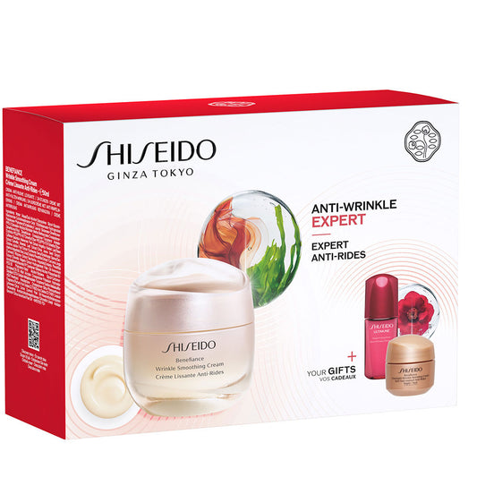 Shiseido Creme antirrugas beneficência, estojo com 3 unidades