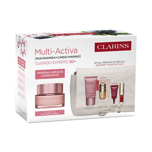 Clarins Creme de dia multifuncional para todos os tipos de pele, pacote com 5 unidades.