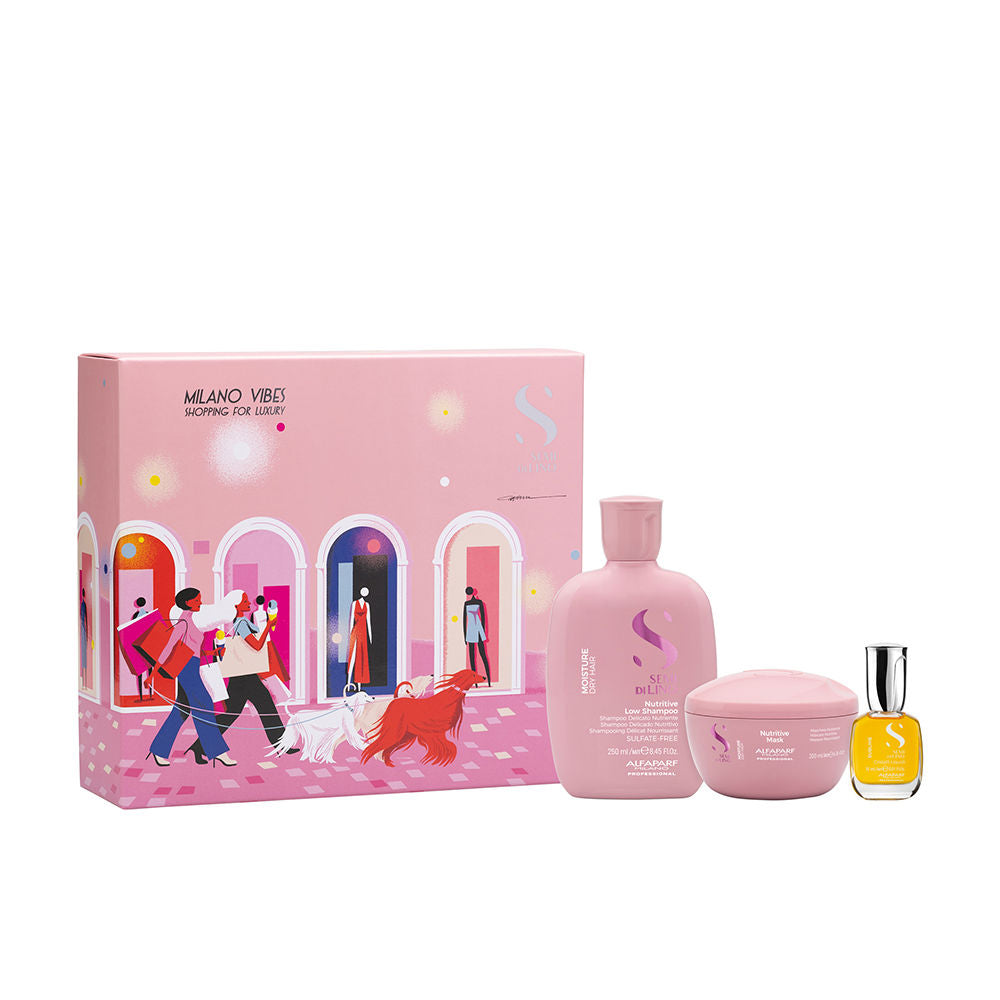 Alfaparf Milano Semi di lino holiday moisture estuche 3 pz