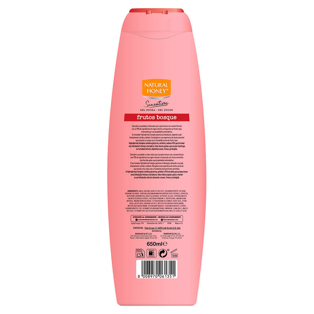 Natural Honey Gel de banho frutas da floresta 650 ml