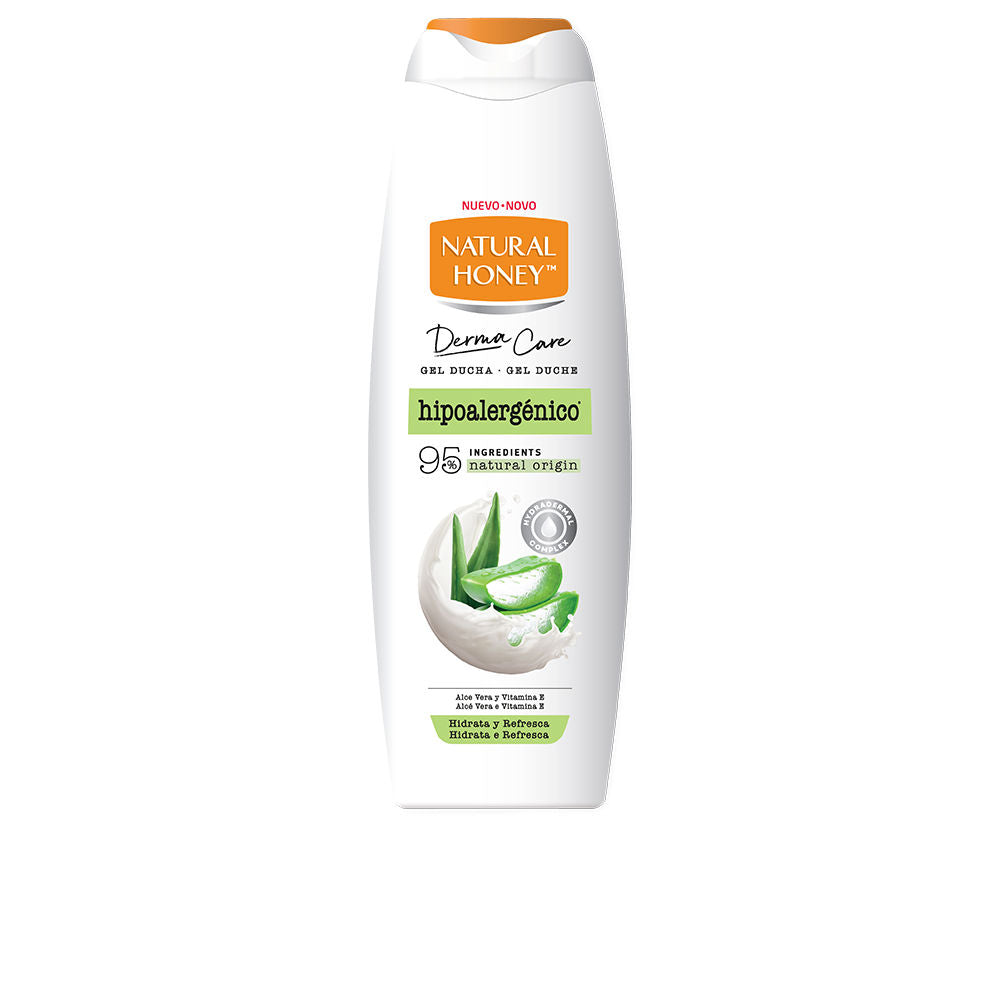 Natural Honey Gel de banho hipoalergênico derma care 650 ml