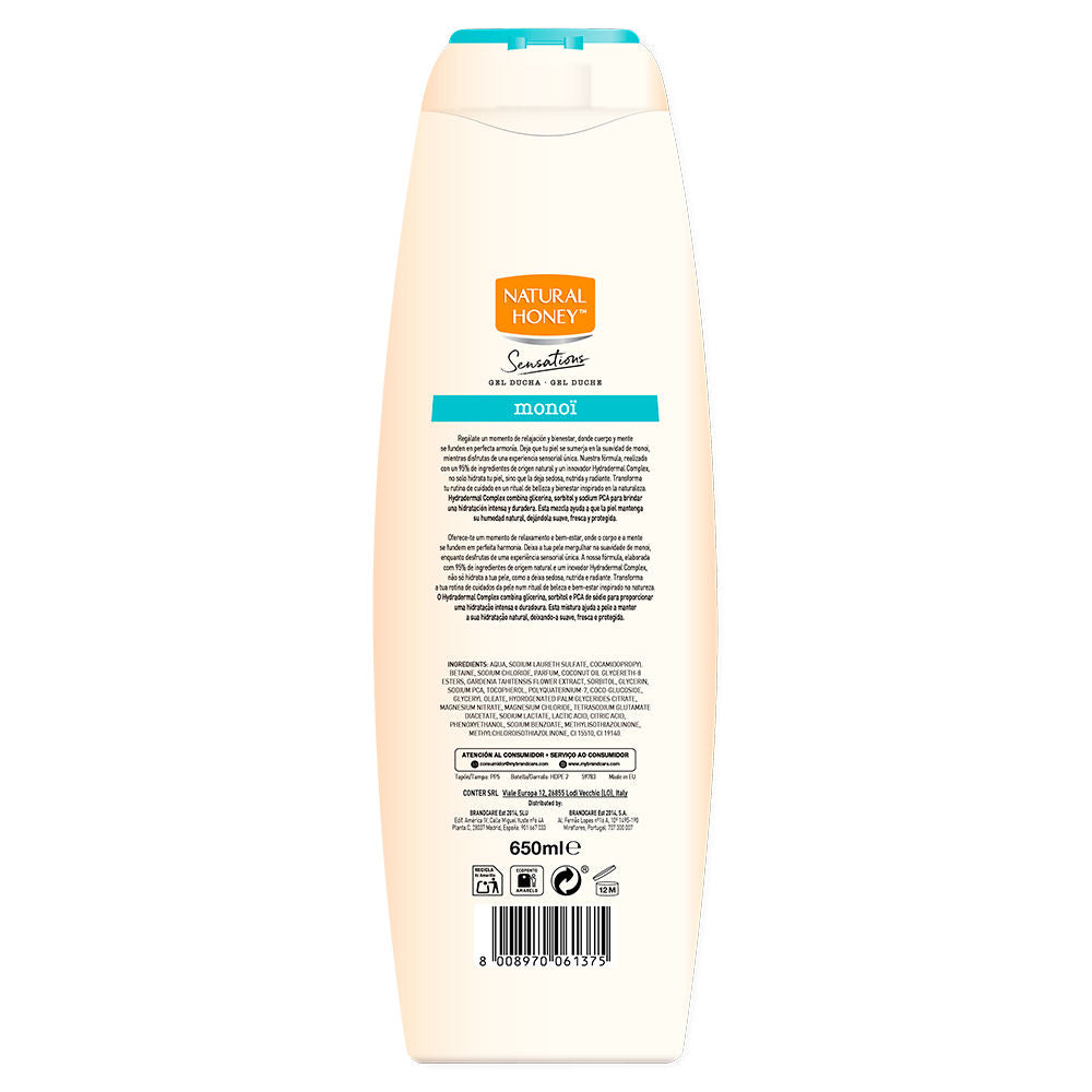 Natural Honey Sensations monoï gel de banho 650 ml