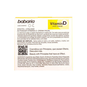 Babaria Vitamin d crema facial 50 ml