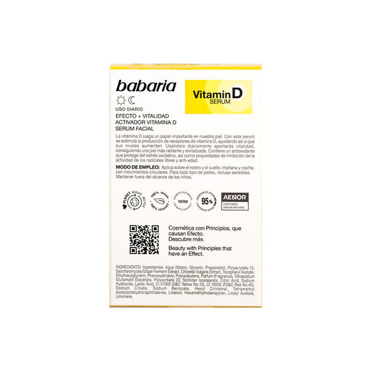 Babaria Sérum facial com vitamina d 30 ml