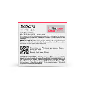 Babaria Lifting effect crema facial 50 ml