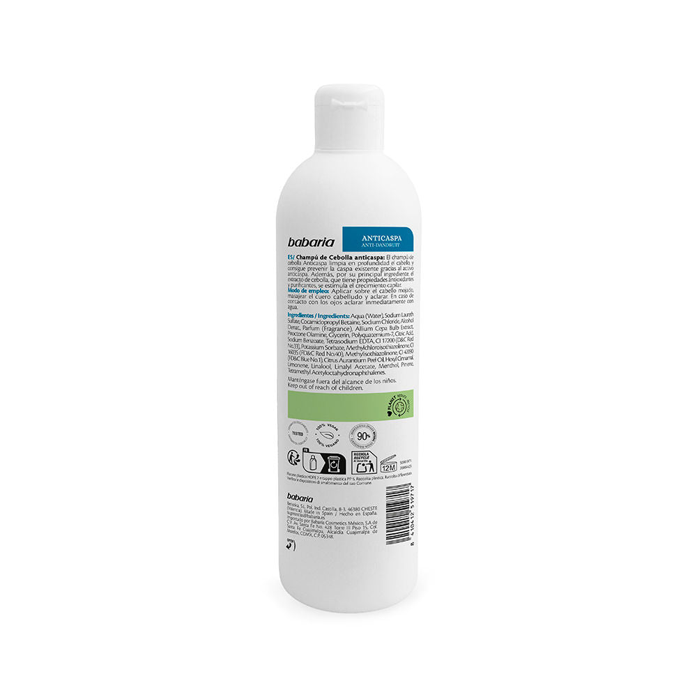 Babaria Cebolla champú anticaspa 380 ml