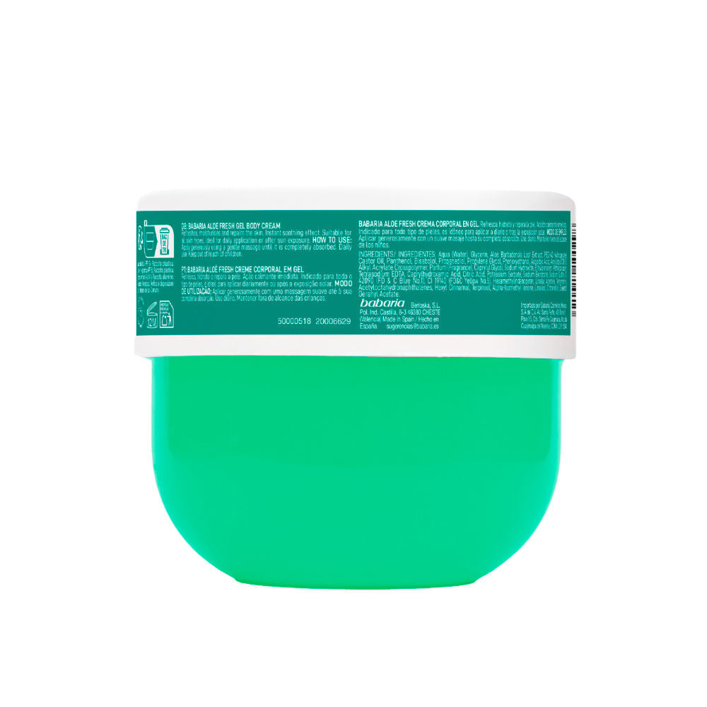 Babaria Aloe fresh crema corporal en gel 400 ml