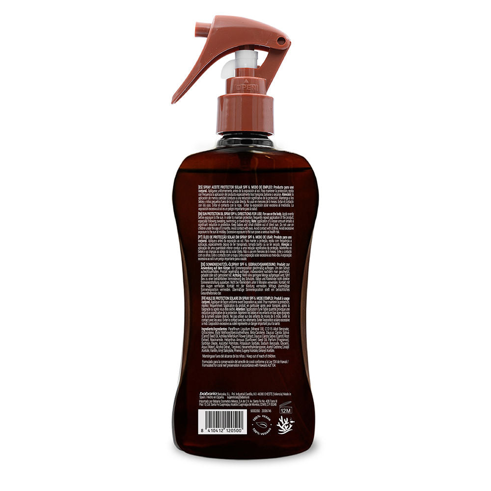 Babaria Sun lovers bronze spray aceite protector solar spf6 300 ml