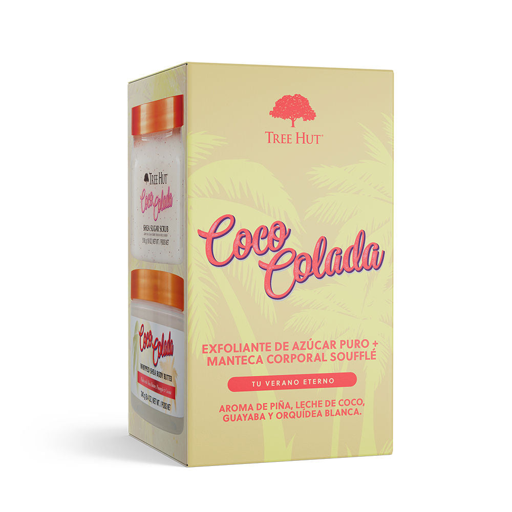 Tree Hut Exfoliante + manteca corporal coco colada estuche 2 pz