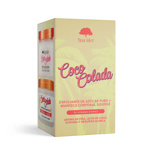Tree Hut Exfoliante + manteca corporal coco colada estuche 2 pz