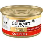 Purina Gourmet Gold Pedacinhos em Molho de Vaca para Gato Adulto 85 g
