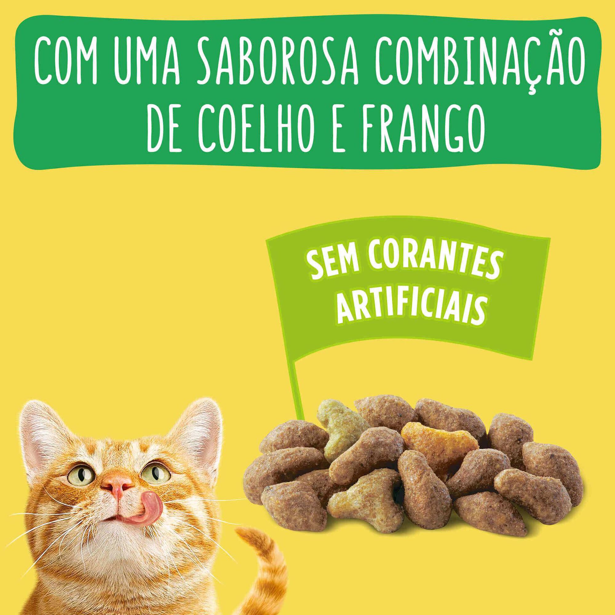 Ração Purina Friskies para Gato Adulto, Coelho, Frango e Legumes 4 kg