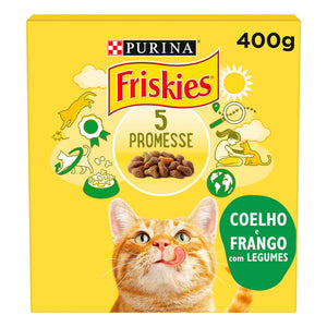 Ração Purina Friskies para Gato Adulto, Coelho, Frango e Legumes 4 kg