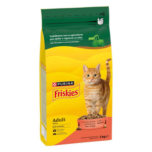 Purina Friskies Ração Seca para Gato Adulto Vaca, Frango e Legumes 4 kg