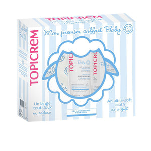 Topicrem Leite hidratante para bebês 500 ml + gel de limpeza 75 ml (3 unidades)