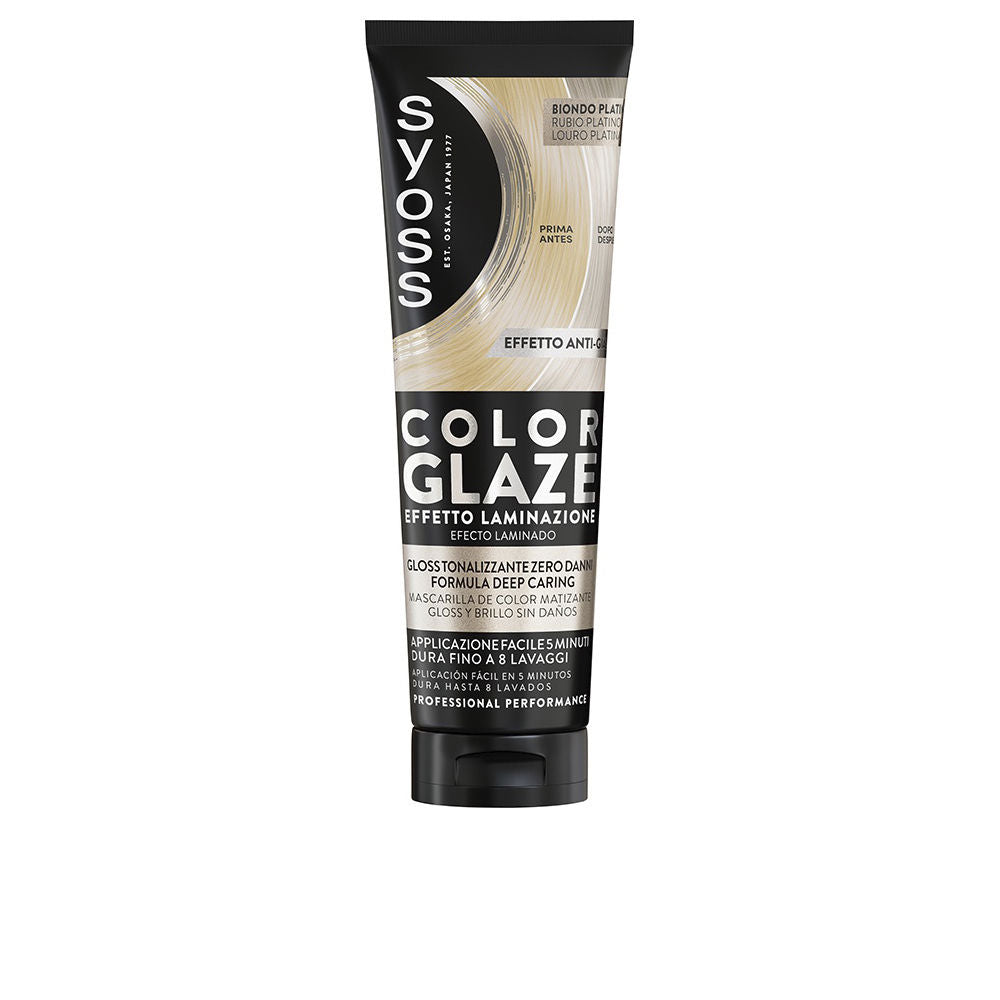 Syoss Esmalte colorido máscara de coloração matificante com efeito laminado #loiro platinado 130 ml