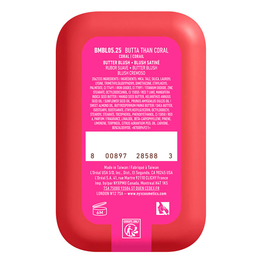 Nyx Professional Make Up Buttermelt blush #butta than coral 5 gr