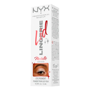 Nyx Professional Make Up Sombra para olhos lid lingerie matte #satin silver 6 ml