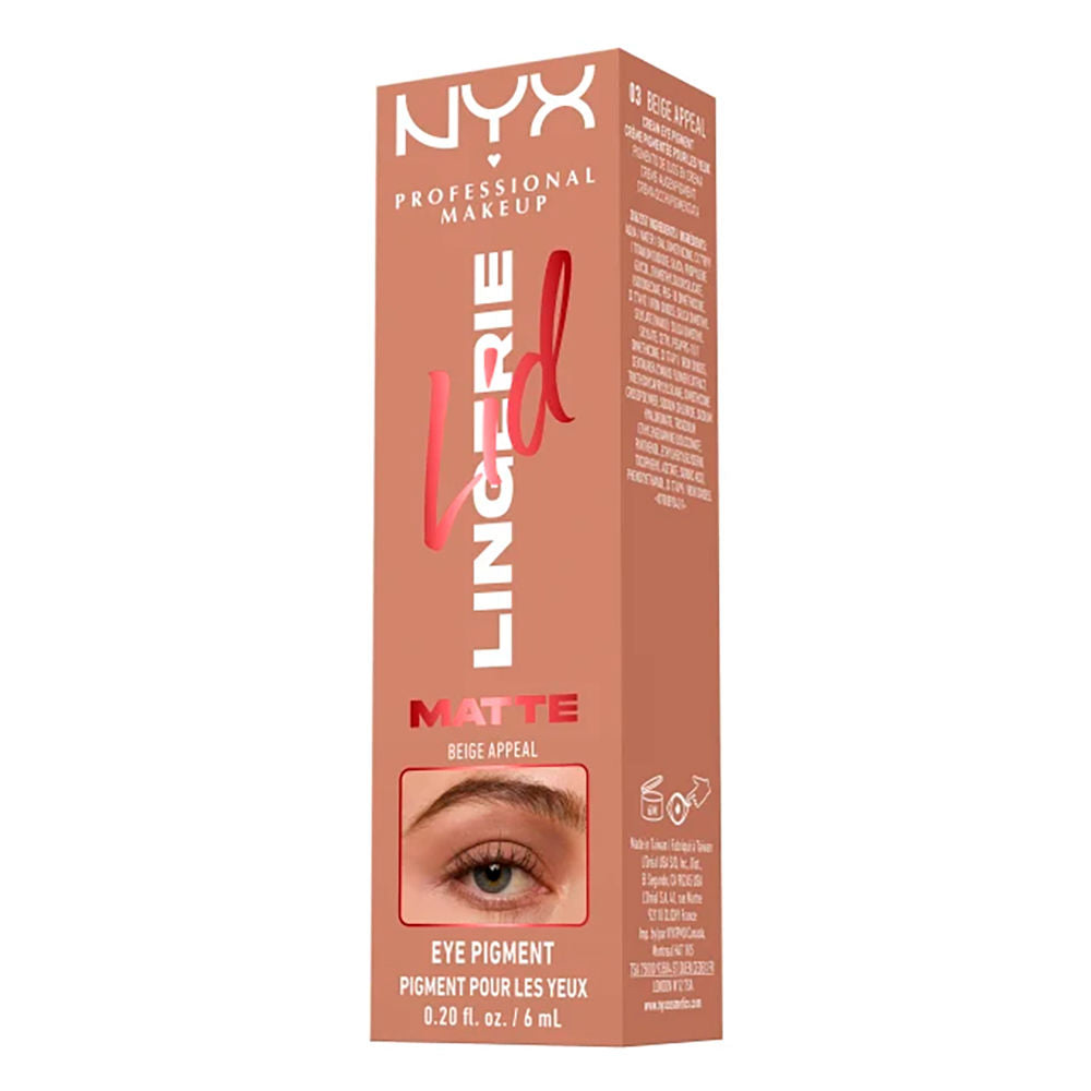 Nyx Professional Make Up Sombra para olhos lid lingerie matte #beige appeal 6 ml