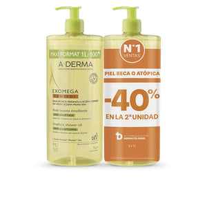A-Derma Exomega control óleo de banho emoliente pack 2 x 1000 ml