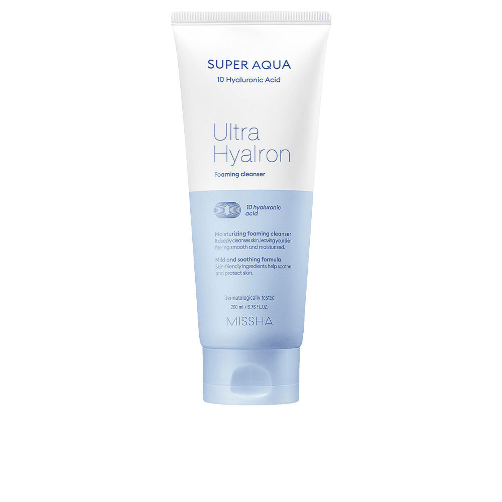 Missha Super aqua ultra hyalron espuma de limpeza 200 ml