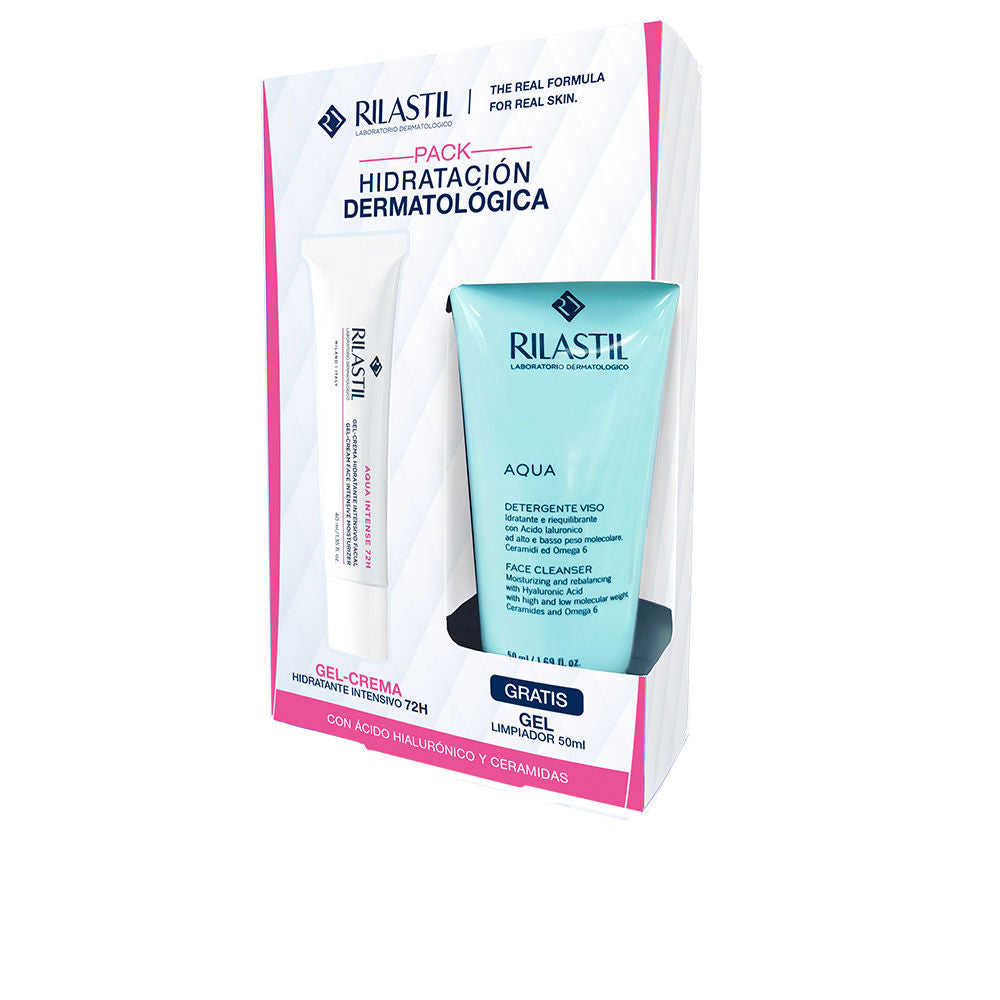 Rilastil Conjunto de 2 peças aqua intense 72h + gel de limpeza