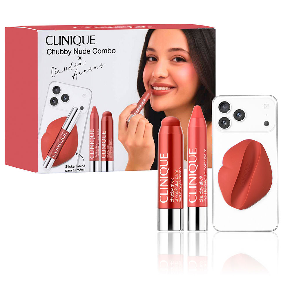 Clinique Conjunto cláudia arenas x clinique chubby #nude 3 peças