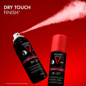 Vichy Desodorante antitranspirante homme em spray para homem, para pele sensível, sem álcool, 125 ml