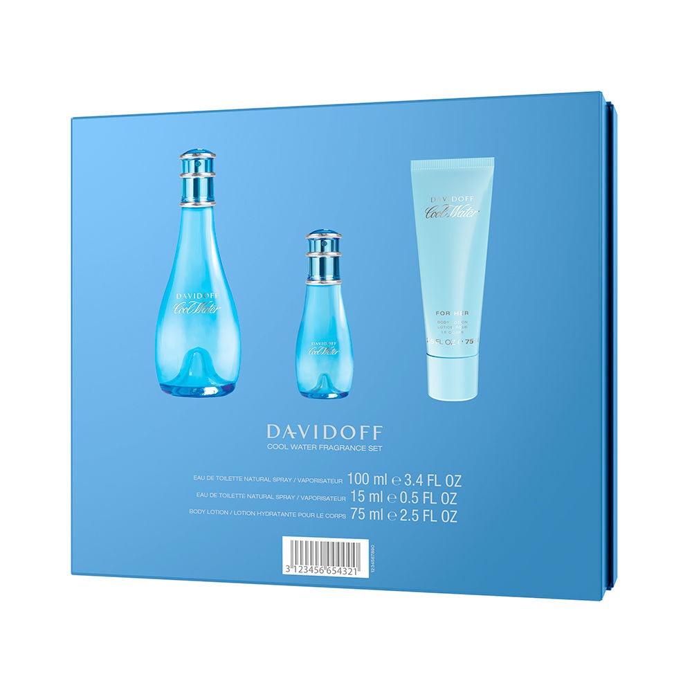 Davidoff Conjunto de 3 peças cool water woman