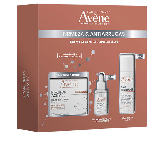 Avène Kit com 3 peças: creme hialurônico ativador b3 + água termal + sérum hab3