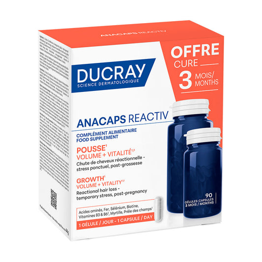 Ducray Cápsulas de crescimento anacaps reactiv 90 unidades