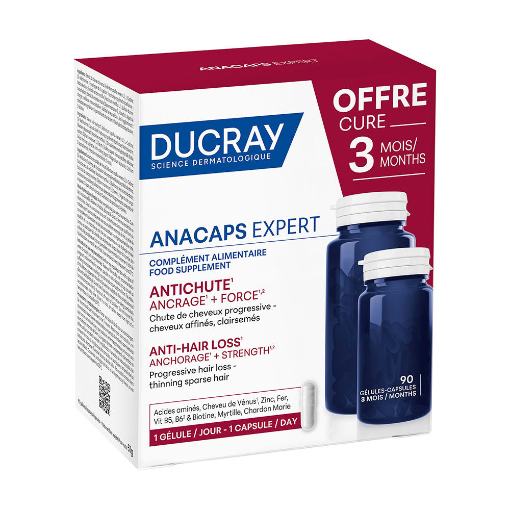 Ducray Anacaps expert cápsulas antiqueda 90 unidades