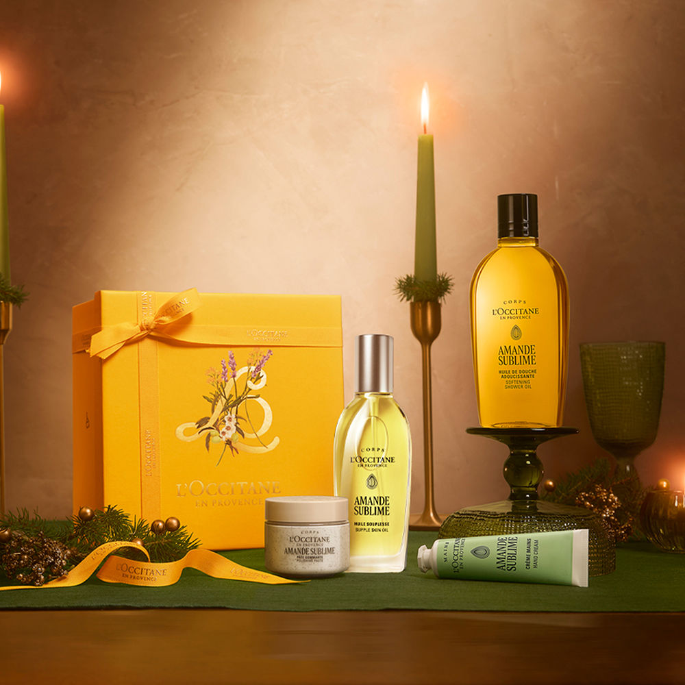 L'Occitane En Provence Conjunto de cuidados corporais amande sublime, 4 peças