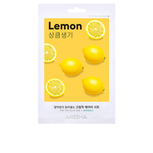 Missha Máscara facial airy fit sheet #limão 1 unidade
