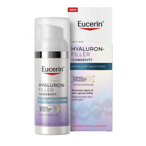 Eucerin Hyaluron-Filler + Longevity - Creme de Noite Anti-Envelhecimento Epigenético 50 ml