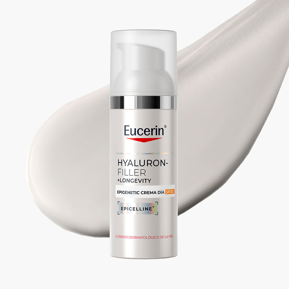 Eucerin Hyaluron-Filler + Longevity - Creme de Dia Antienvelhecimento Epigenético com FPS 30, 50 ml