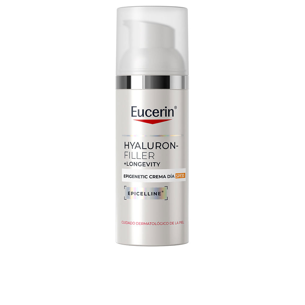 Eucerin Hyaluron-Filler + Longevity - Creme de Dia Antienvelhecimento Epigenético com FPS 30, 50 ml