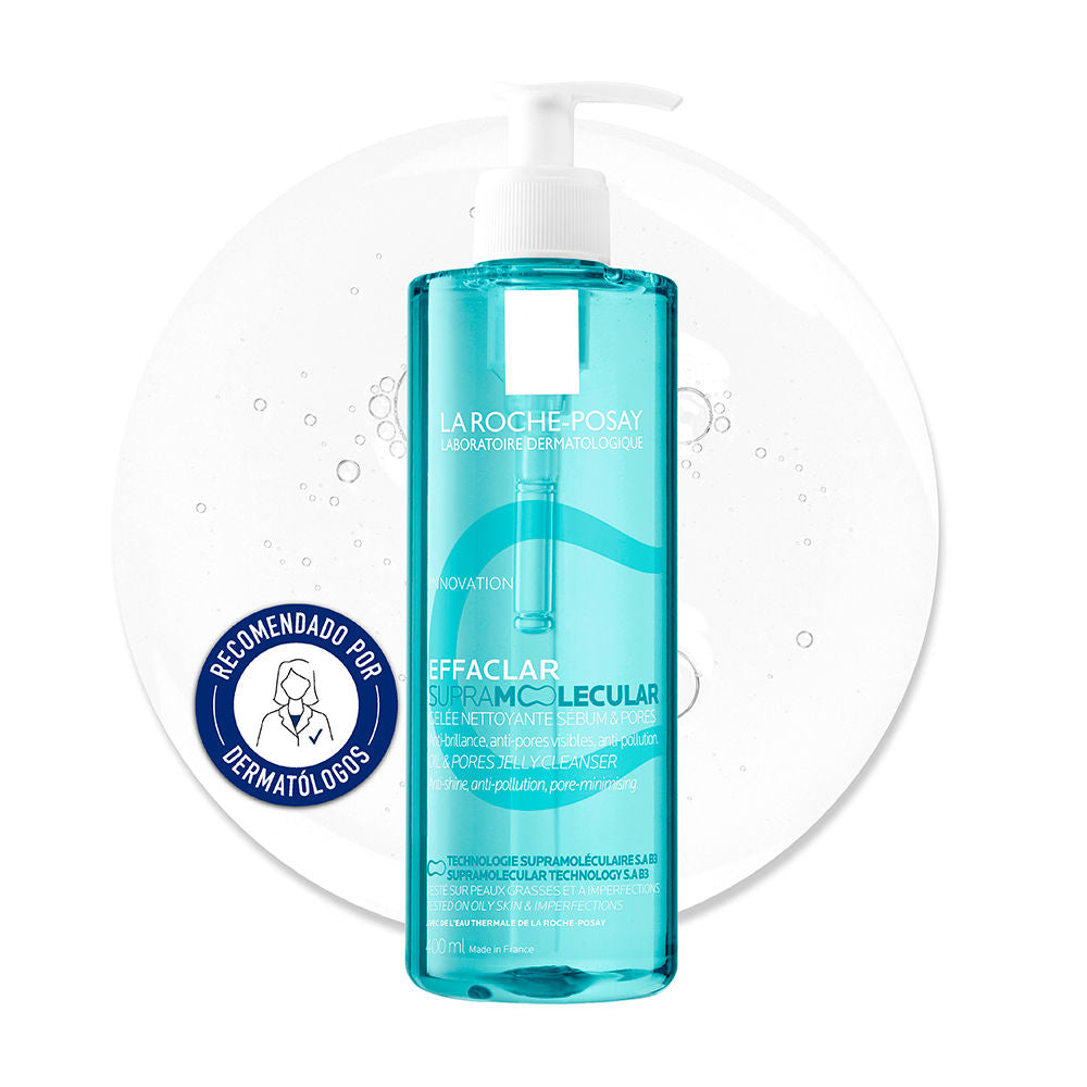 La Roche Posay Effaclar gel de limpeza supramolecular para poros e sebo 400 ml
