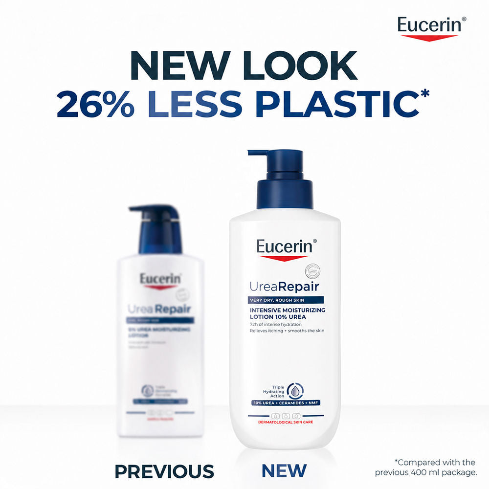 Eucerin Loção hidratante intensiva urearepair com 10% de ureia, 400 ml