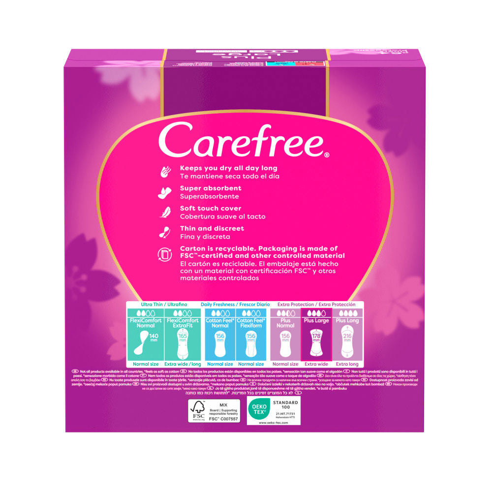 Carefree Protetor carefree maxi fresco 64 u