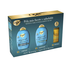 Ogx Óleo de argan do marrocos, estojo com 3 unidades