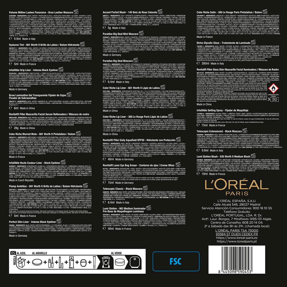 L'Oréal Paris Calendário do advento com 24 peças