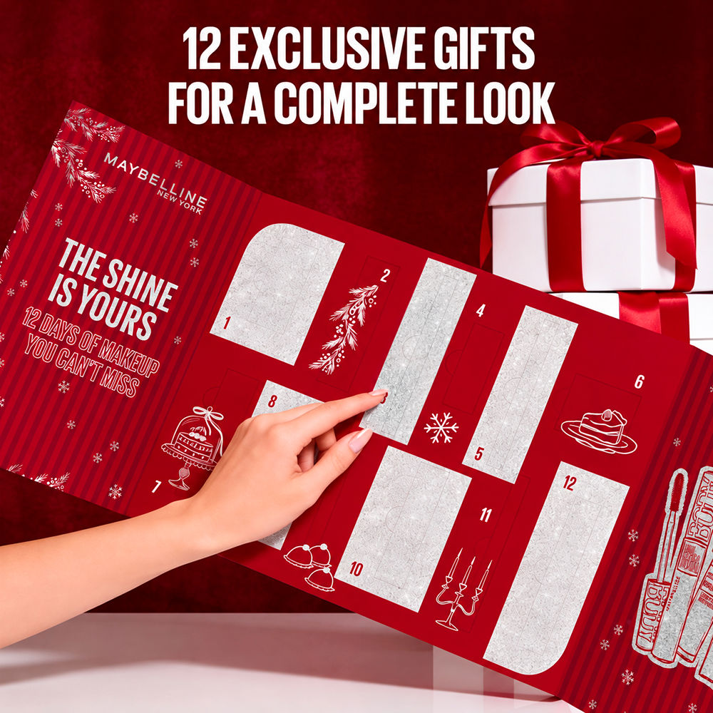 Maybelline Calendário do advento com 12 peças