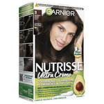 Garnier Nutrisse Coloração Permanente 3 Castanho Escuro 1 un