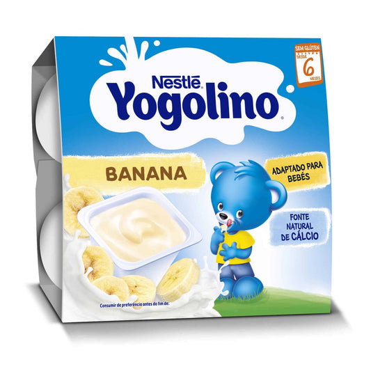 Nestlé Yogolino Banana (+6 meses) Sem Glúten Pack 4 x 100 gr