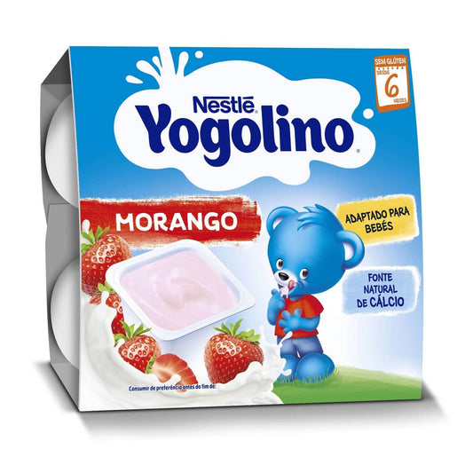 Nestlé Yogolino Morango (+6 meses) Pack 4 x 100 gr
