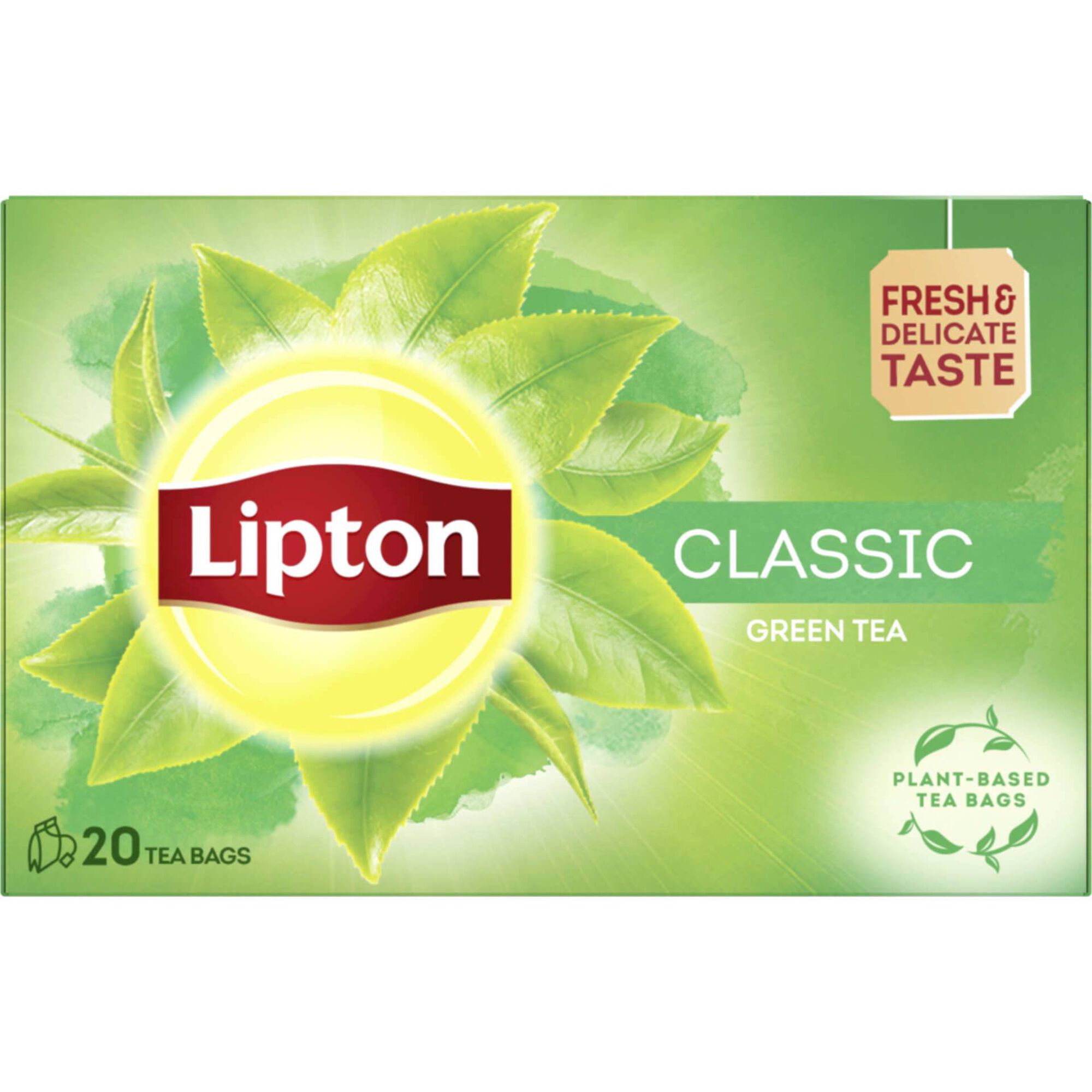 Chá Verde em Saquetas Lipton 26 g 20 un