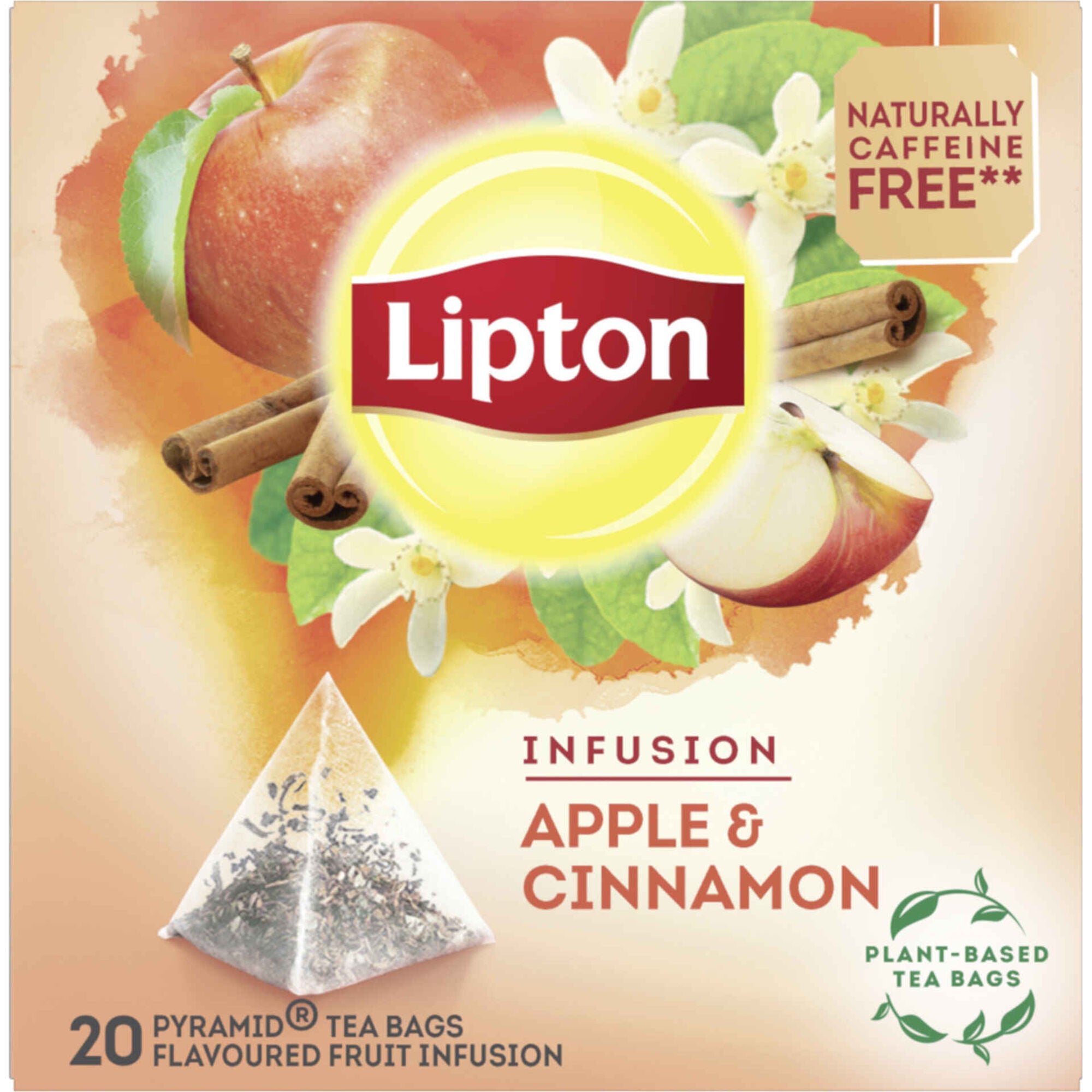 Infusão de Maçã e Canela em Saquetas Pyramid Lipton 44 g 20 un